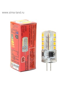 Лампа светодиодная Corn Micro, G4, 3 Вт, 2800 K, 320°, 40х15 мм Ecola