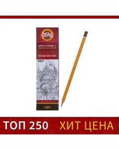 Карандаш чернографитный 2.0 мм, 1500 HB, профессиональный, L=175 мм Koh-i-noor