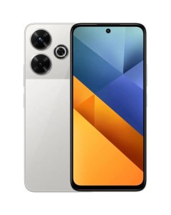 Смартфон POCO M6, 6.79", 8Гб, 256Гб, 108 Мп, 2 Мп, 2 Sim, NFC, 5030мАч, серебристый Xiaomi