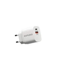 Сетевое зарядное устройство EX-Z-1128, USB/USB-C, 3 А, 20 Вт, быстрая зарядка Exployd