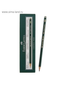 Карандаш художественный чёрнографитный Faber Castel CASTELL 9000 профессиональные 7B зелёный Faber castell