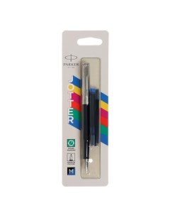 Ручка перьевая JOTTER ORIGINALS BLACK, 1.0мм, + 2 стержня (син и черн) блист 2096430 Parker