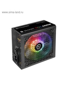 Блок питания ATX 600W Smart RGB 600 80+ (24+4+4pin) APFC 120mm fan color Thermaltake