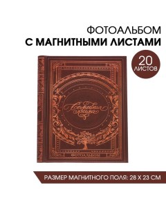 Фотоальбом Семейная книга 20 магнитных листов размером 20 х 28 см Сима-ленд