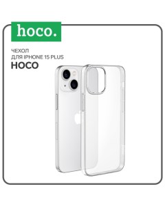 Чехол для Iphone 15 Plus, силиконовый, толщина 1.1 мм, прозрачный Hoco