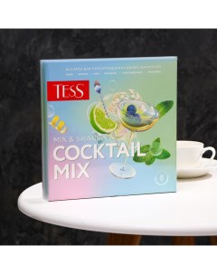 Чай Coctail Mix подарочный набор 4 вкуса ассорти, 30 г Tess