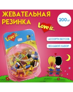 Жевательная резинка, микс, сфера, 4,2 г Love is