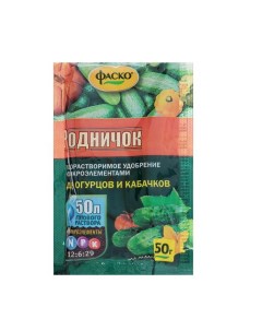 Удобрение минеральное водорастворимое, Родничок для огурцов, 50 г Фаско