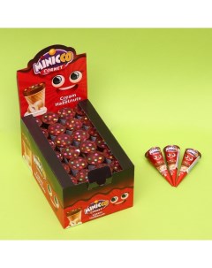 Вафельный рожок Cornet Hazelnut молочный шоколад Орех, 25 г Minicco