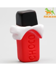 Игрушка пищащая "Choco" для собак, 8 x 5 см, микс цветов Пижон