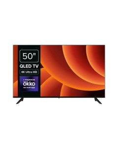 Телевизор SMART TV QL50 50MT UDG54G 50 3840x2160 DVB T2 C S2 HDMI 3 USB 2 чёрный Rombica