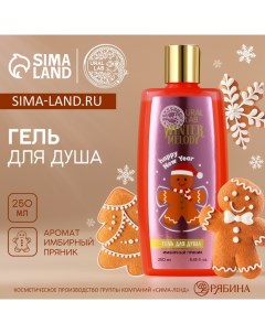 Новогодний гель для душа Winter Melody 250 мл аромат имбирного пряника Новый Год Ural lab