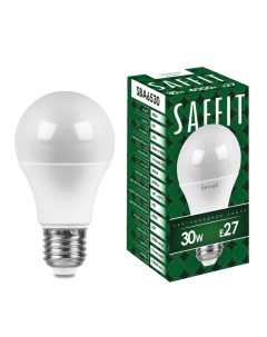 Лампа светодиодная 30W 230V E27 2700K A65 SBA6530 Saffit