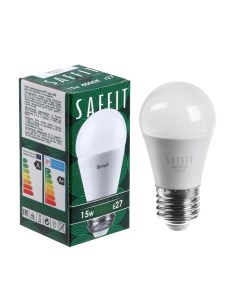 Лампа светодиодная 15W 230V E27 4000K G45 SBG4515 Saffit