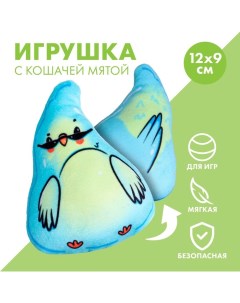 Игрушка для кошек с мятой «?Попугайчик», 12 х 8,9 см Пушистое счастье