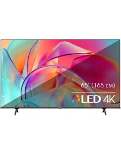 Телевизор 65E7KQ 65 3840x2160 DVB T2 C S2 HDMI 4 USB 1 Q LED Smart TV черный Hisense