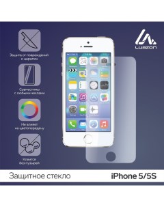 Защитное стекло 2 5D Luazon для iPhone 5 5S полный клей 0 26 мм 9Н Luazon home