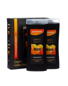 Подарочный набор косметики мужской Expert Collection Warm: шампунь, 250 мл + гель для душа, 250 мл Биокрим