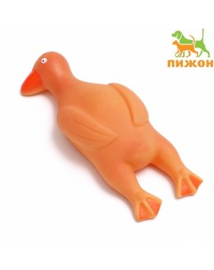 Игрушка пищащая "Большая утка" для собак, 18 см Пижон