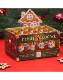 Шоколад фигурный новогодний IRISH COFFEE, с ликером и ирландским кофе, 13 ± 1 г х 12 шт Abtey