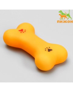 Игрушка пищащая малая "Косточка с лапками" для собак, 8,5 см Пижон