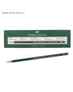 Карандаш художественный чёрнографитный Faber Castel CASTELL 9000 профессиональные HB зелёный Faber castell