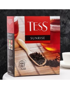 Чай Sunrise black tea, 100 пакетиков*1,8 г Tess