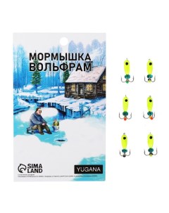 Мормышка Чёртик лайм чёрный глаз вес 1 3 г Yugana