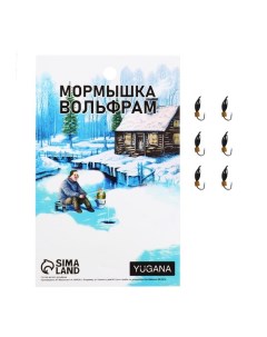 Мормышка Нимфа, зелёное брюшко + куб золото, вес 0.5 г Yugana