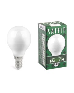 Лампа светодиодная 13W 230V E14 6400K G45 SBG4513 Saffit