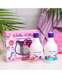 Подарочный набор косметики Hello Kitty "Strawberry Unicorn Dreams", 2*250 мл Понти парфюм