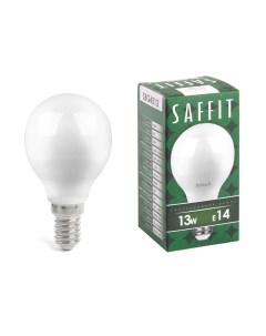 Лампа светодиодная 13W 230V E14 4000K G45 SBG4513 Saffit