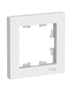 Рамка SE AtlasDesign, 1 пост, универсальная, белая, ATN000101 Schneider electric