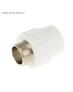 Муфта комбинированная, d=25 мм x 3/4", наружная резьба, полипропиленовая Valfex