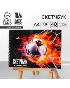 Скетчбук А4, 40 л. 100 г/м «Футбол» Artfox