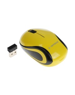 Мышь MUSW 615 беспроводная оптическая 1200 dpi 1хAAA USB желтая Gembird