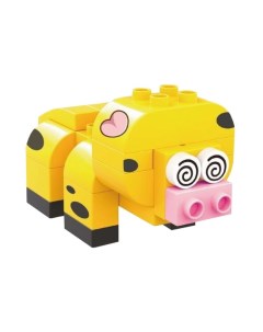 Конструктор детский Свинка с крупными блоками 24 детали Funky toys