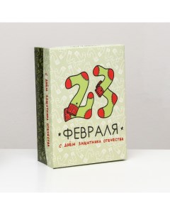 Коробка складная, "Праздничные носки" 24 х 17 х 8 см Upak land