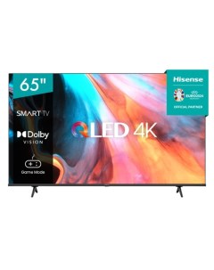 Телевизор 65E7HQ 65 3840x2160 DVB T2 C S2 HDMI 3 USB 2 Smart TV чёрный Hisense