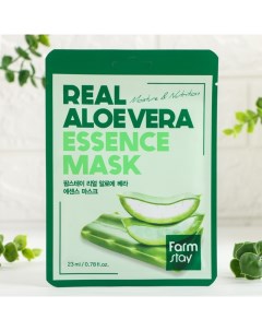 Маска тканевая для лица с экстрактом алоэ Real Aloe Vera Essence Mask, 23 мл Farmstay