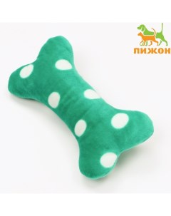 Игрушка мягкая для собак "Косточка", 17 х 8 см, микс цветов Пижон