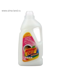 Жидкое средство для стирки Eco-Cleaning, гель, для цветных тканей,1 л Mister dez