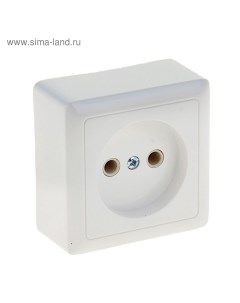 Розетка SE Хит 10 А 250 В накладная без з к IP20 белая RA10 131 B Schneider electric