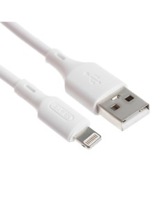 Кабель BC-040, Lightning - USB, 3 А, 1 м, силикон, белый Byz