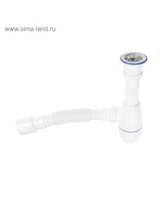 Сифон для мойки В220, 1 1/2"х40 мм, с гофрой 40х40х50 мм Unicorn