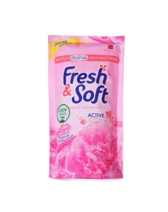 THAILAND Fresh&Soft Кондиционер для белья парфюмированный Сладкий Поцелуй 500 мл Lion