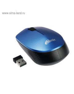 Мышь RMW 502 беспроводная оптическая 1200 dpi 2xAAA не в компл USB синяя Ritmix