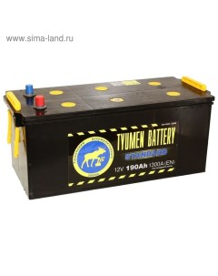 Аккумуляторная батарея Тюмень 190 Ач 6СТ-190L, Standard, конусная клемма Tyumen battery