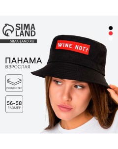 Панама Wine not цвет чёрный Overhat