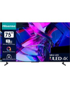 Телевизор LED 75" 75U7KQ темно-серый 4K Ultra HD 120Hz DVB-T DVB-T2 DVB-C DVB-S DVB Hisense